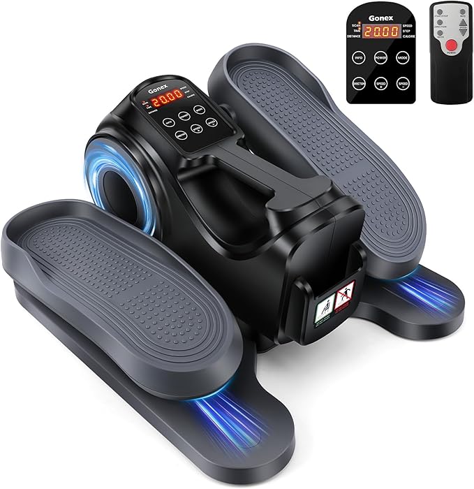 Gonex Under Desk Elliptical Exercise Machine for Seniors, Electric Ellipse Leg Exerciser with Remote 10 Resistance Levels 3 in 1, 2 in 1