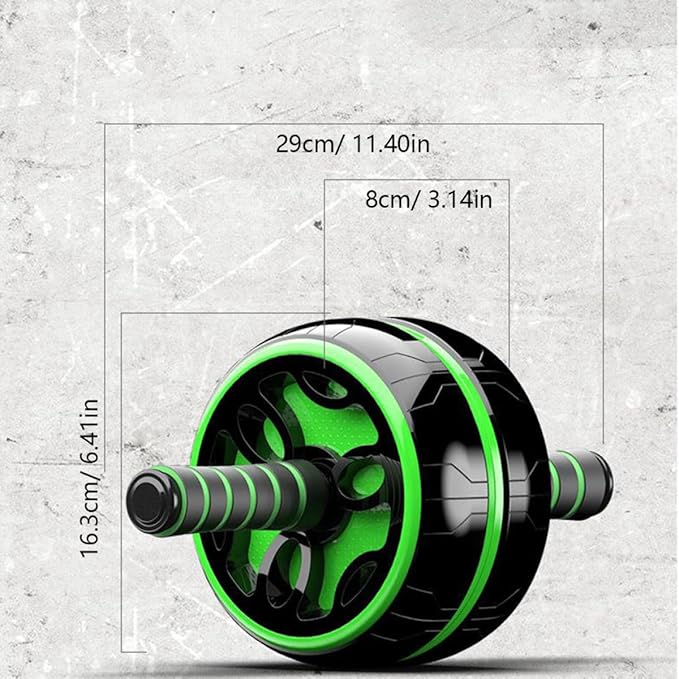 Milisten Abdominal Exercise Roller Ab Wheel for Fitness with Steel Tube and Pvc Thickened Wide Wheel, Silent Core Trainer for Home Workout and Strength Training