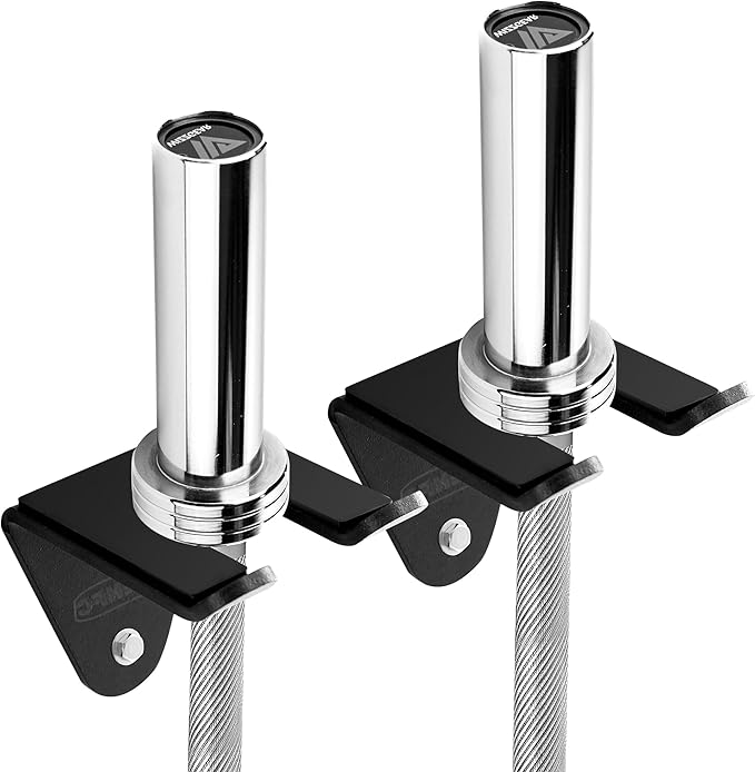 Olympic Barbell Wall Mount Holder - 5mm Steel Storage Rack for 35mm Bars, 160lb Capacity - Heavy Duty Hanger with Rubber Pads, Fits Home Gym & Garage Organization
