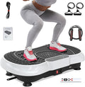 Bigzzia Vibration Plate Exercise Machine for Weight Loss – 100-Speed Platform with Remote & Resistance Bands, 450 lbs Capacity – Quiet Full Body Workout for Lymphatic Drainage at Home