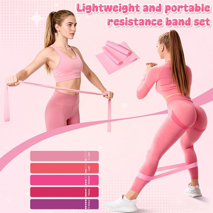 Pilates Equipment Kit for Home Workouts - 18pcs Set- 14'' Pilates Ring and Ball Set for Women, Pilates/Yoga Accessories Kit with Wrist Weights, Resistance Bands, Core Sliders, Yoga Strap, Socks, Bag