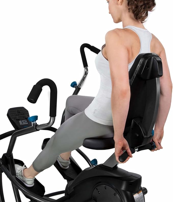 Teeter FreeStep Recumbent Cross Trainer Stepper, Zero-Impact Exercise Bike Alternative w/Patented Physical Therapy Stride, Up to 350lb, Free App w/Trainer Workouts