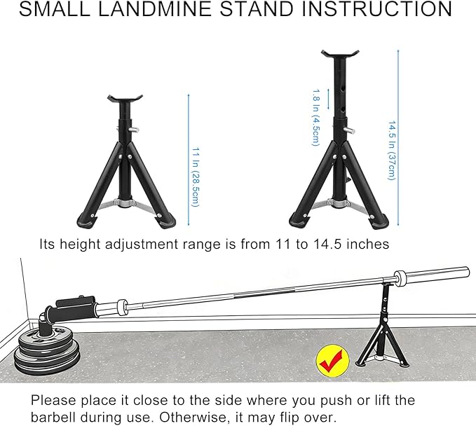 Viking Press Landmine Handle for 2-Inch Barbell, Hack Squat T-Bar Row Attachment Strength Training Accessories, Shoulder Press Landmine Attachment Equipment