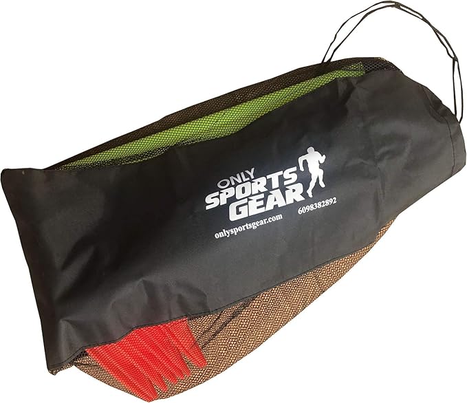 Speed & Agility Training Hurdles Cones Poles - 8 Cones & 4 Pole Set for Soccer, Sports, Plyometric Speed Training