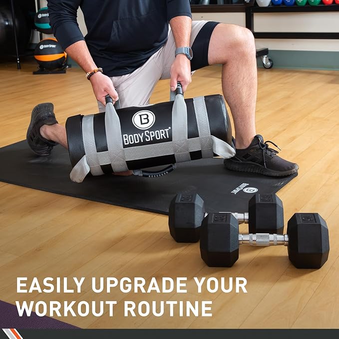 Body Sport Weight Weight Training Bags – Heavy Duty Weighted Bag for Fitness, Conditioning and Training