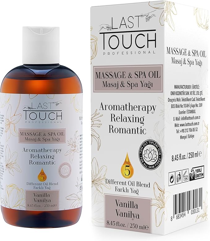 Vanilla Sensual Massage Oil for Couples Sexual - Massage Oils for Date Night - Massage Oil for Massage Therapy - Aromatherapy Oil for Intimate Moments - Aphrodisiac Oil - 8.45 Fl Oz