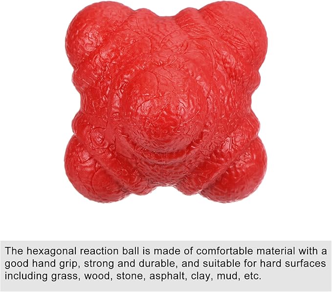 PATIKIL Bounce Reaction Balls, Coordination Training Ball, Agility Trainer TPR Low Difficulty for Speed Reflex