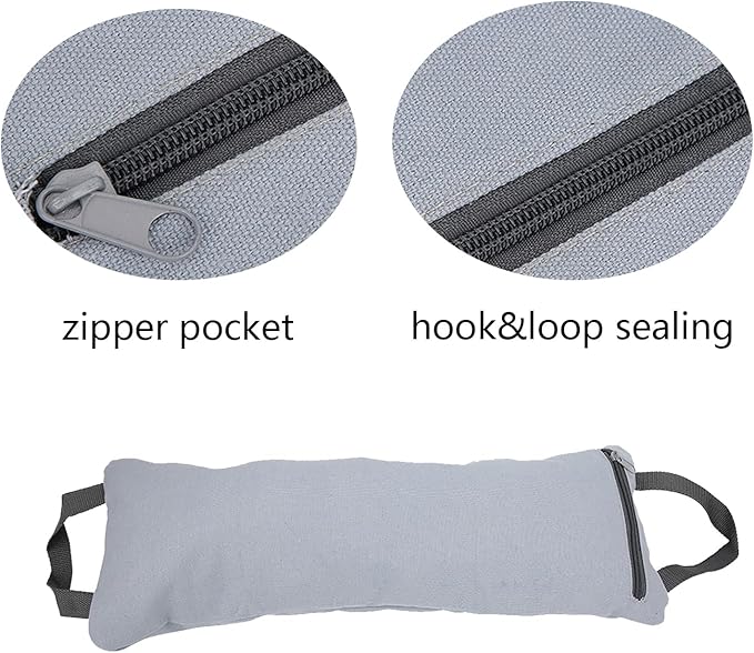 Yoga Sandbag Workout Bag, Sand Bags with Two Handle Design for Weight Training，Yoga Weights and Resistance Training（8.3x20.9In，Not Filled with Sand）