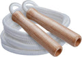 Champion Sports Wood Handle Jump Ropes – Durable Nylon or Leather Bearings - Skipping Rope, Fitness, Cardio Training, Agility, and Exercise Workouts