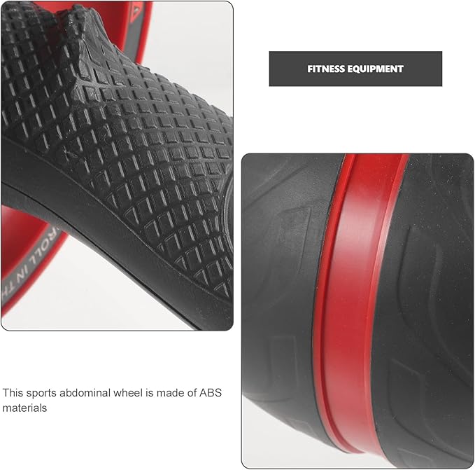 Mikinona Ab Roller Wheel Fitness Roller Wheel for Abdominal Training, Automatic Rebound, Sturdy Abs Material, Home Gym Exercise Equipment for Men and Women Core Workout