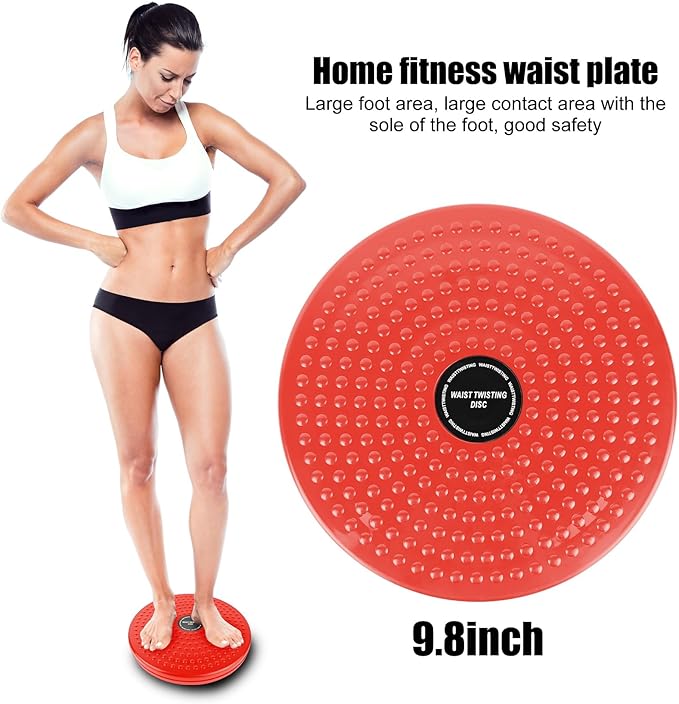 H H&J HUAJIAN Waist Whisper Disc,Body Twister Waist Twister Body Shaping Rotating Board for Women's Twisting Sports Equipment Aerobic Exercise Foot Massage