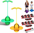 Childrens Balance Jumping Ball, 2026 Upgraded Non-Slip Jumping Balance Board for Kids, Crazy Bouncing Ball with Handle and Pump, High Jump Toy Bounce Jump Trick Board for Kids & Adults