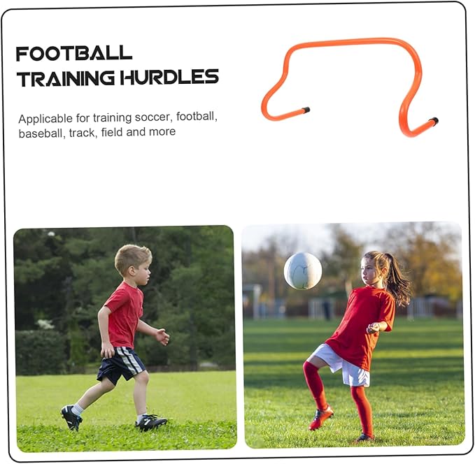 TOYANDONA 5pcs Football Hurdles for Agility Training Weatherproof Speed Barriers High for Outdoor Soccer Practice Skills and Strength