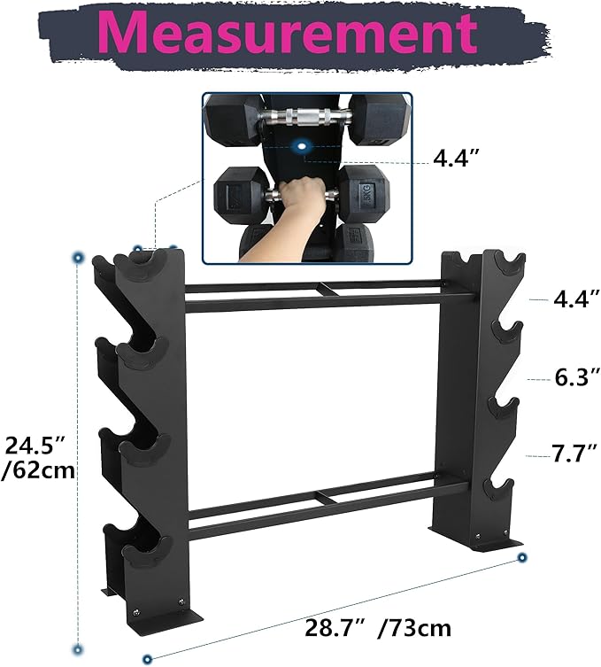 Dumbbell Rack Dumbbell Storage Rack Weight Organizer RacK Free weight dumbbell rack Home gym Organizer