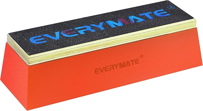 EVERYMATE Squat Block Athletic Balance Trainer for Stretching, Fitness, and Physical Therapy, Improve Balance, Stability, and Athletic Performance, Home Gym and Personal Training Equipment