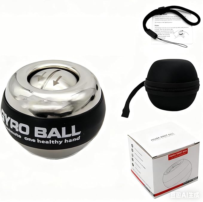 2026 Upgraded Gyro Ball Wrist Exerciser, Vital Wrist Ball,Metal Shell & BallCore, Hand Exerciser – RelievesWrist Pain