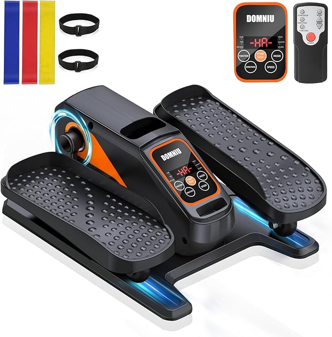 Under Desk Elliptical Machine, Electric Elliptical as Seen on TV for Seniors Adults with 15 Adjustable Speed, Quiet & Portable Electric Seated Pedal Exerciser with Remote Control & 5 Auto Mode