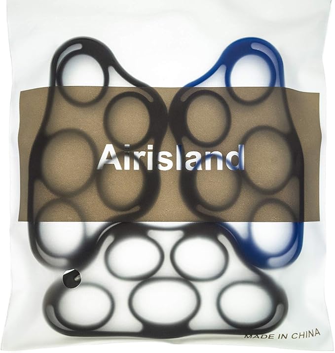 Airisland Finger Stretcher Hand Resistance Bands Hand Extensor Exerciser Finger Grip Strengthener Strength Trainer Gripper Set for Arthritis Carpal Tunnel Exercise Guitar and Rock Climbing 3pcs