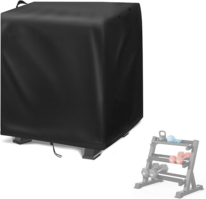 Dumbbell Rack Cover, Dust-Proof Strength Training Dumbbell Racks for Home Gym Cover Waterproof Dumbbell Weight Rack Protective Cover (Cover Only)