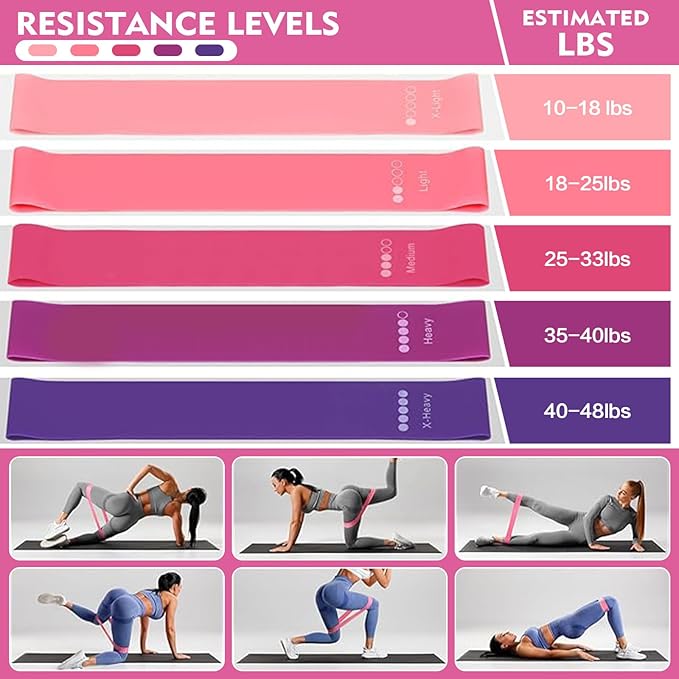 Qmint 13 PCS Pilates Essentials Kit for Women,Pilates Ring and Yoga Ball & Accessories, with Resistance Bands for Home Workouts,Pilates,Yoga