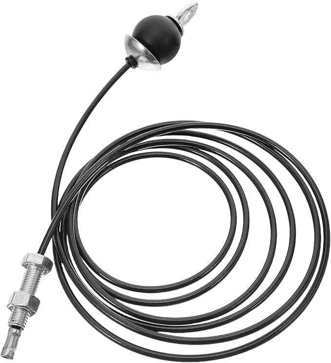 Fitness Pulley Cable Rope 5mm Thick Steel Wire with Limit Ball and Screw, Gym Pulley System Attachment for Home Strength Training and Weight Lifting Equipment