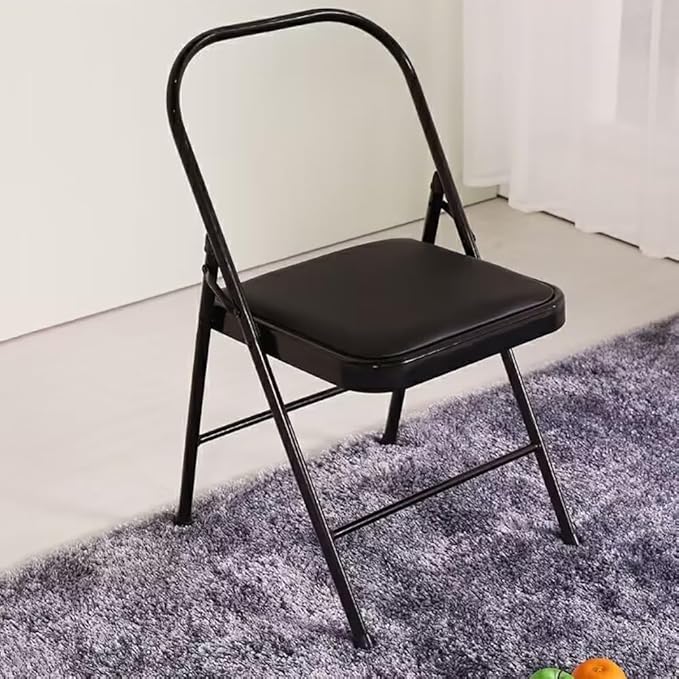 Pilates Yoga Chair,Iyengar Yoga Chair,Yoga Inversion Chair Yoga Assist Chair,Reinforced Yoga Chair,Backless Chair Yoga Chair （Black）,Black