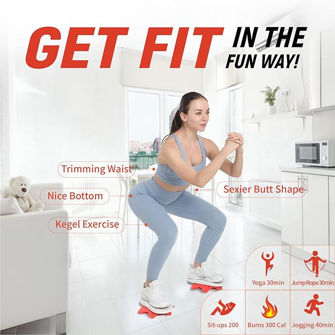 Ab Twister Board,Twister Exercise Board,Waist Twisting Disc-Ab Board Exercise,Twisting Stepper,Waist Trainer Trimmer,Ab Board-for Ab Exercise Abs Core,Slimming Waist Full Body Toning Workout Home Gym