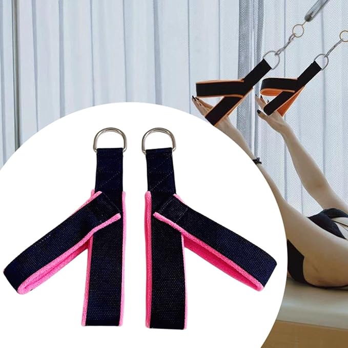 Generic 2Pcs Pilates Straps Reformer Straps Yoga Straps Fitness Straps for Home Exercise