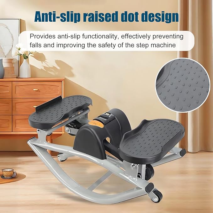 The rock stepper,rock stepper side to side,Machine for Home Exercise 15 Minutes for Quick Fat Burning and Body Shaping，Suitable for Home, Apartment, and Dormitory Use