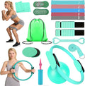 Pilates Kit for Home Workouts – Pilates Equipment Set with Ring, Ball, Resistance Bands, Pilates Accessories, Pilates Essentials Kit for Women, Pilates Sets for Home Exercise