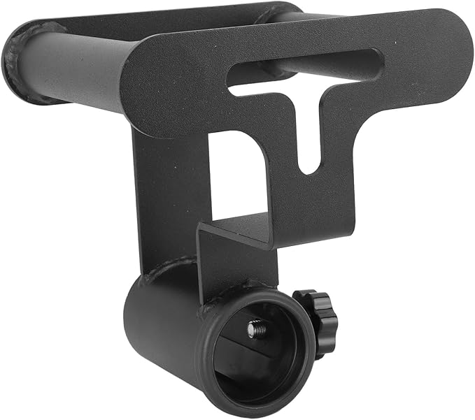 T Bar Row Platform, T Bar Row Attachment with V Bar Landmine Handle, Iron Barbell Accessory for Home Gym, Compact Portable Strength Training Equipment with Safety Lock for Upper Bo