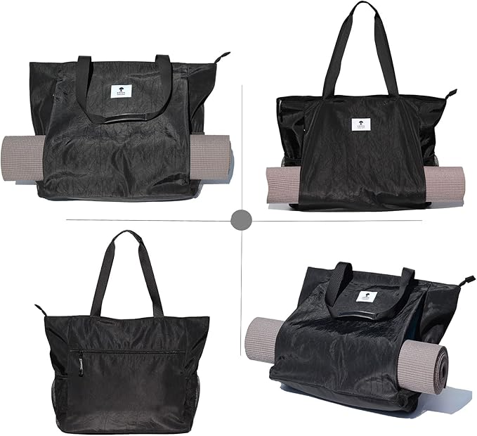 ESVAN Yoga Mat Bag Yoga Tote Carrier Shoulder Bag Carryall Tote for Office,Yoga,Pilates,Travel,Beach and Gym