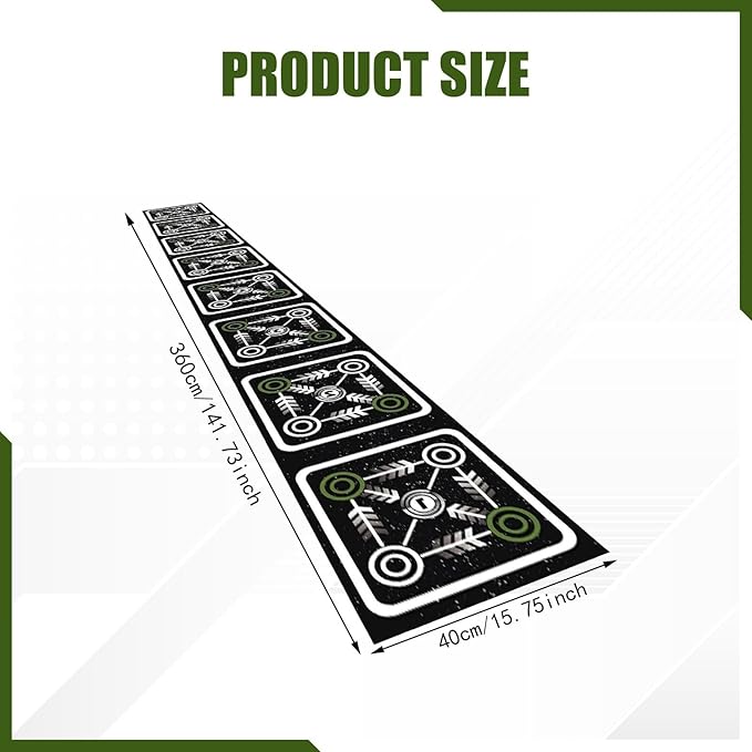 Agility Ladder Mat Pad,Footwork Practice Foldable Nonslip Speed Training Equipment for Sports,Gym,Coordination,Balance,Rhythm