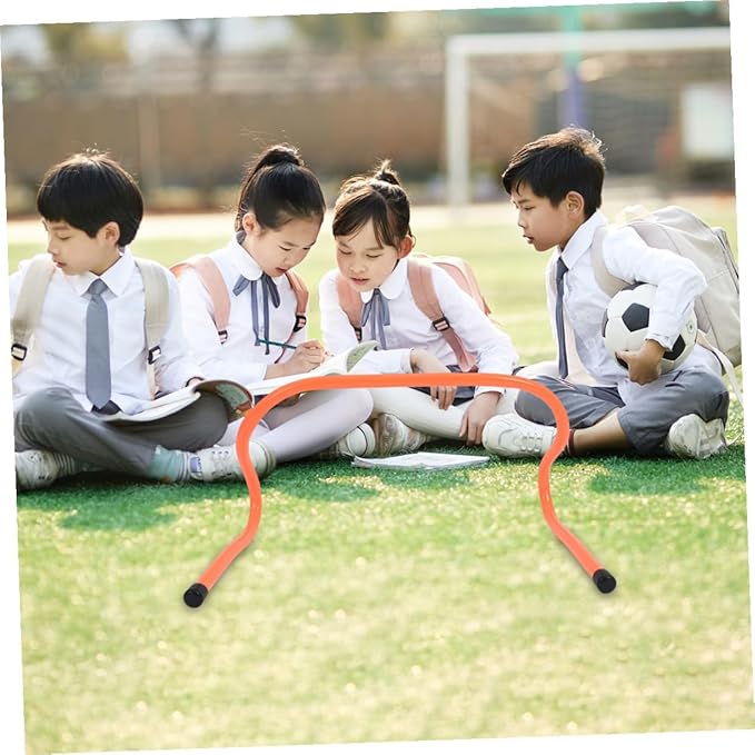 4pcs Speed Training Hurdles Set 15cm Plastic Agility Hurdles for Soccer Football Athletic Drills Youth Track Practice Equipment