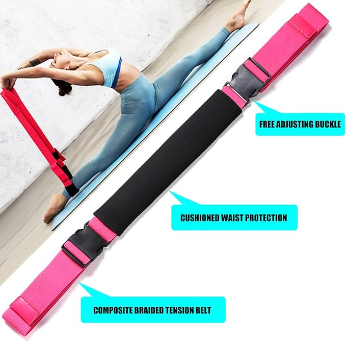 Pilates Elastic Stretch Band Stretching Resistance Strap Exercise Pull for Physical Therapies and Strength Training Yoga Exer