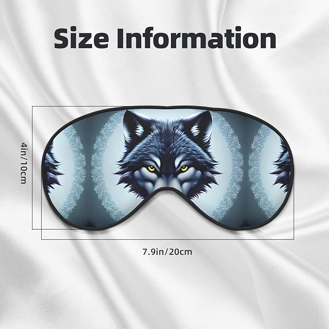 Fierce Wolf Head Head-Mounted Double-Sided Light-Blocking Sleeping Eye mask to Protect Eyes and Relieve Eye Fatigue