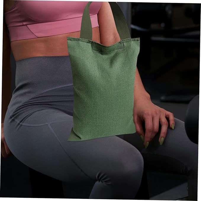 GANAZONO 2kg Canvas Sandbag with Handle Weight Bag for Yoga Dance Fitness Training Empty Sandbag for Versatile Workouts Easy to Transport