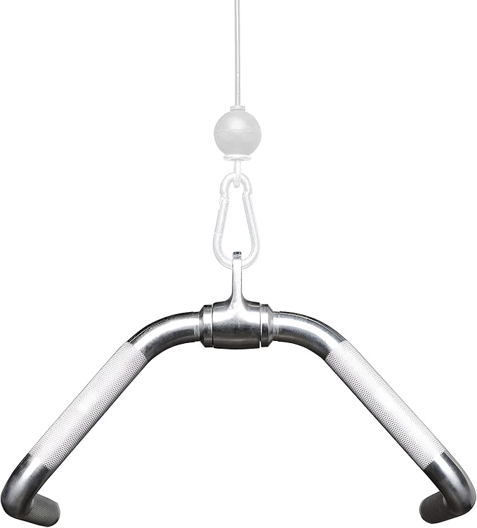 REP Fitness LAT Pulldown and Low Row Cable Machine Attachments and Functional Trainer Attachments – Curl Bar, D-Handle, Ankle Cuff, Tricep Rope, Sports Handle, Straight Bar, Row, Chinning Triangle