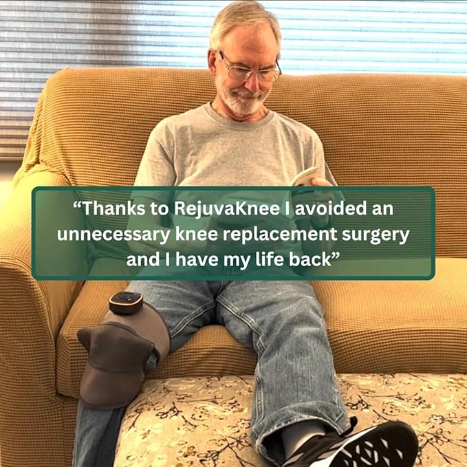 RejuvaKnee Triple Method Massager – The Official Rejuvacare 2026 – Adjustable Rejuvaknee Knee Massager for Comfort and Relaxation – Home Use Knee Wrap Massager – One Size, 1 Piece