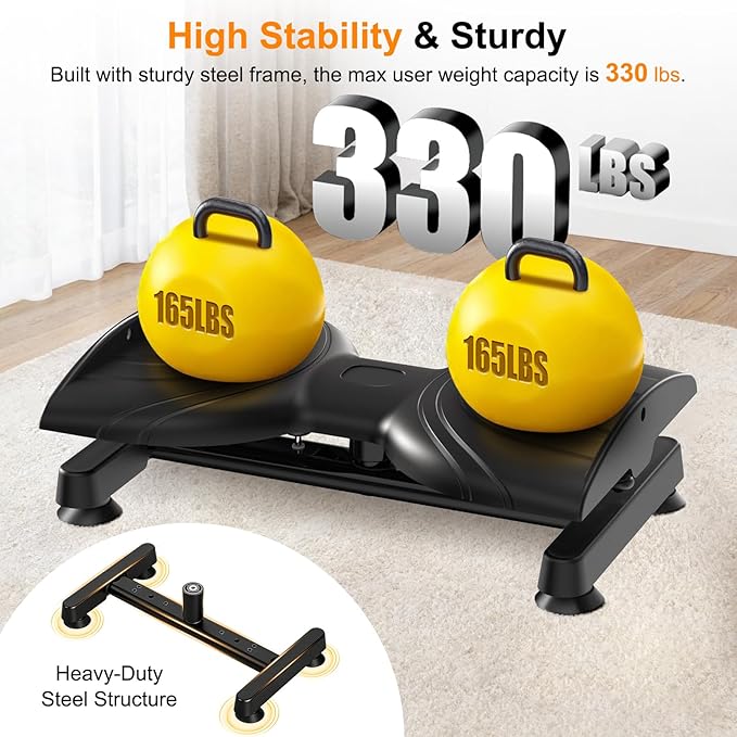KESHWELL Waist Twisting Machine,Ab Twist Board For Weight Loss&Waist Slim,Ab Machine with Pilates Bar,Noiseless Waist Trainer For Women & Men, 330 Lbs Capacity At Home Workout Equipment.