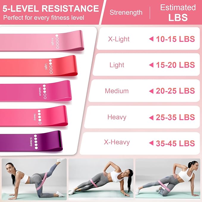 Pilates Ring and Ball Set for Women, Home Workout Pilates Kit, Magic Circle Hoop with 5 Resistance Bands, Pilates Equipment Fitness Essentials Starter Set Accessories