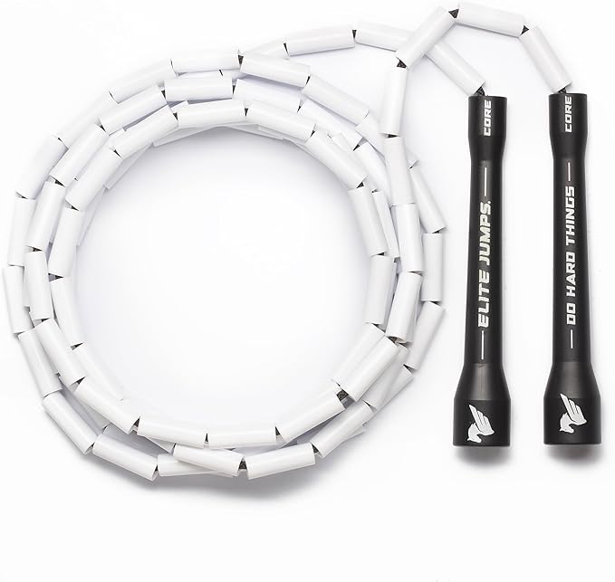 Elite Jumps - Do Hard Things 1” Beaded Jump Ropes | Crossover Jump Rope for Your Exercise Equipment | Segmented Jump Rope