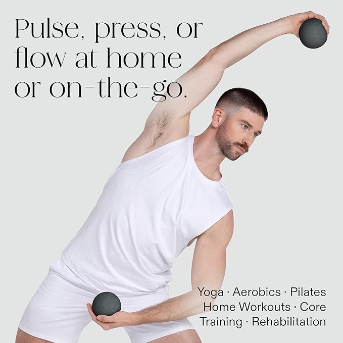 Bala Power Ball, Weighted Toning Exercise Ball for Pilates, Yoga, Home Fitness & More - Workout Ball for Strength & Core Training, Aerobics & Working Out to Improve Balance & Sculpt
