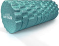 High Density Foam Roller Massager for Deep Tissue Massage of The Back and Leg Muscles - Self Myofascial Release of Painful Trigger Point Muscle Adhesions - 13" Turquoise