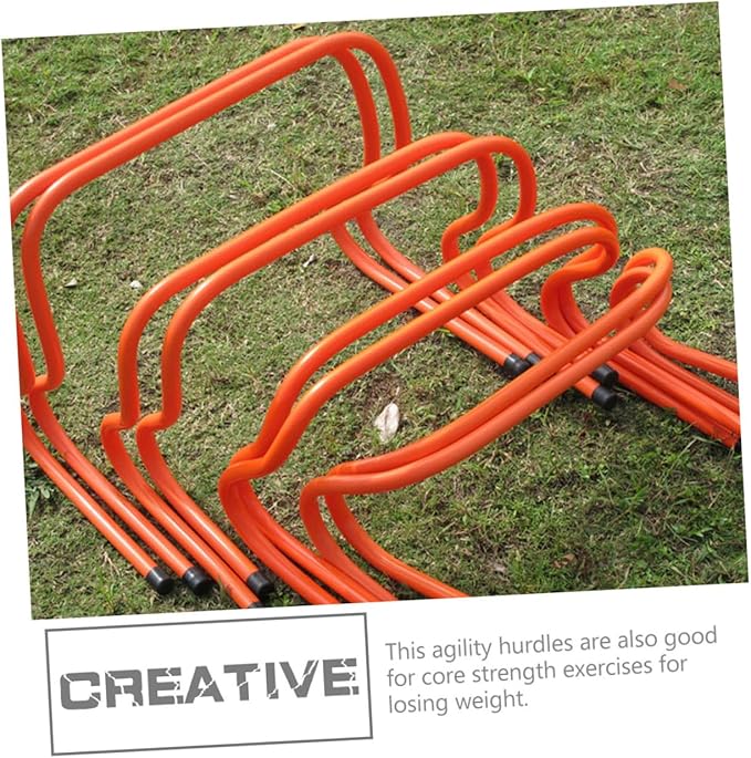 2pcs Plastic Speed Hurdles 15cm Wear-Resistant Agility Training Equipment for Youth Track and Field Football Soccer Conditioning