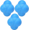 3Pcs Hex Bounce Reaction Ball, TPR Coordination Reflex Exercise Sports Fitness Training Ball for Coordination Training