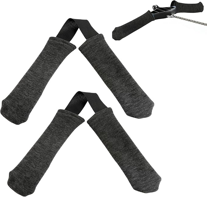 2-Pack Soft Rower Handle Cover, Sweat-Absorbent Grip Cushion Compatible with Concept 2, Anti-Blister Protective Wrap for Most Rowing Machines and Gym Equipment