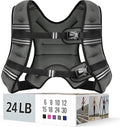 Weighted Vest for Women & Men with Reflective Stripe and Adjustable Buckle, Comfortable & Durable Rucking Vest for Walking, Running & Strength Training