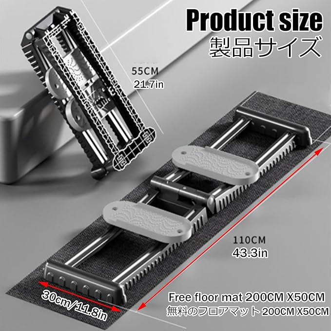 Foldable Skiing Exerciser Leg Splitter Ski Machine Portable Body Slimming Trainer Collapsible Leg Magic Machine Yoga Fitness Equipment for Use(Pink,Push-up Style)