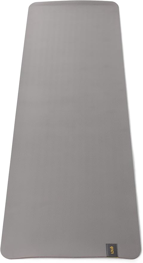 Lolë Pose Yoga Mat with Strap Carrier | Non-Slip Textured 5mm Thick Workout Mat | Ideal for Hot Yoga & Pilates | Lightweight & Sweat Resistant